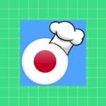 recetas de comida japonesa android application logo